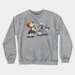 Red Riding Hood and Big Bad Wolf Crewneck Sweatshirt